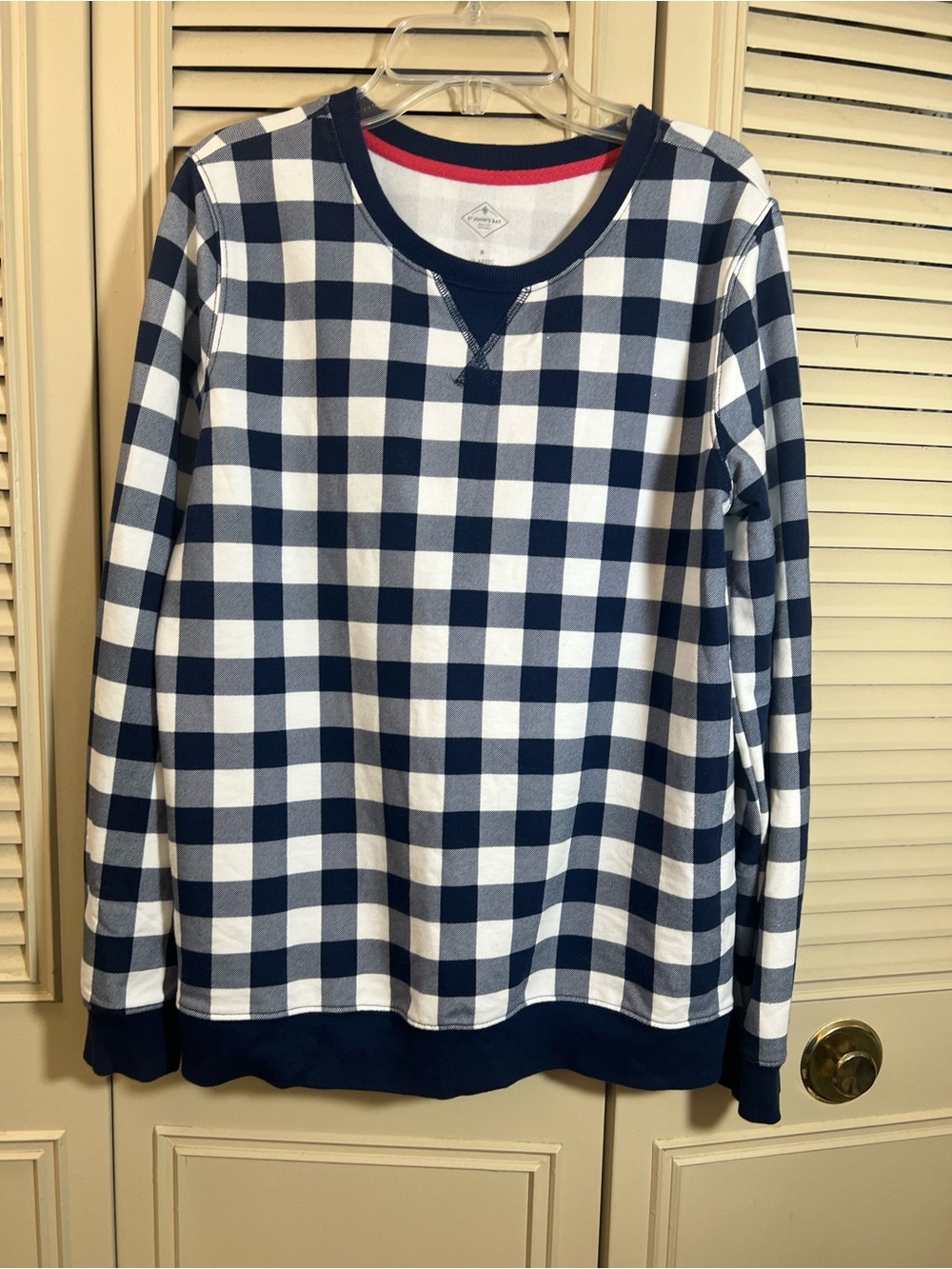 St. John’s Bay Gingham Classic Sweatshirt